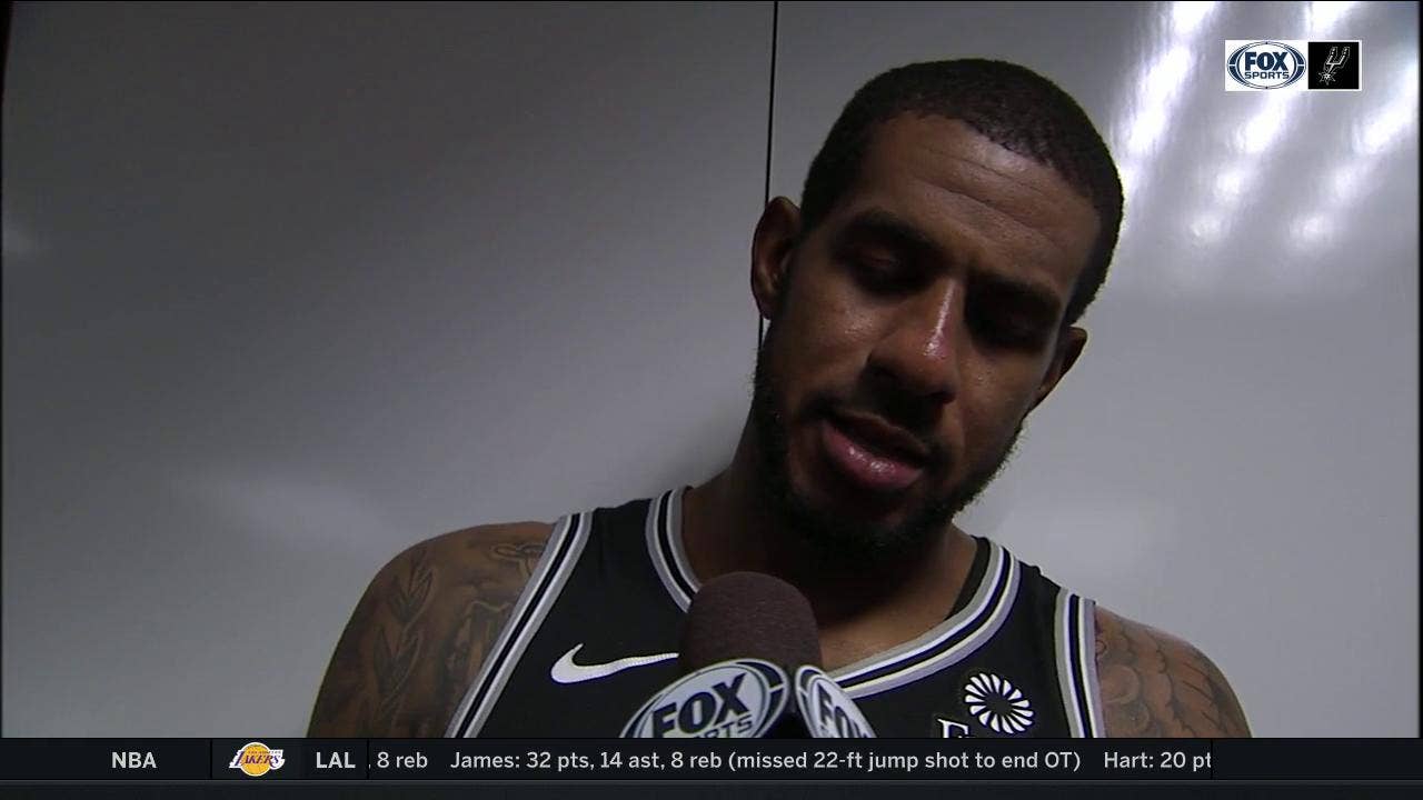 LaMarcus Aldridge has 37 points in win against Lakers