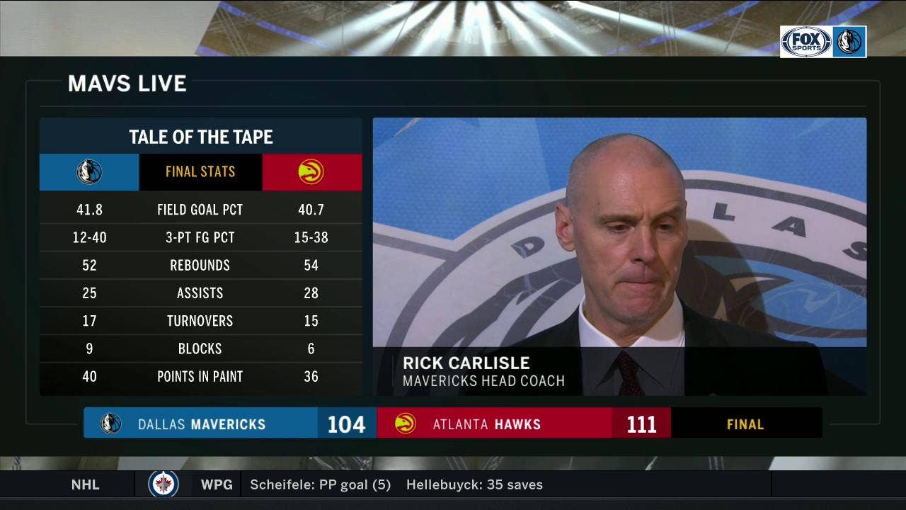 Rick Carlisle on pulling Dennis Smith Jr. after Injury Scare