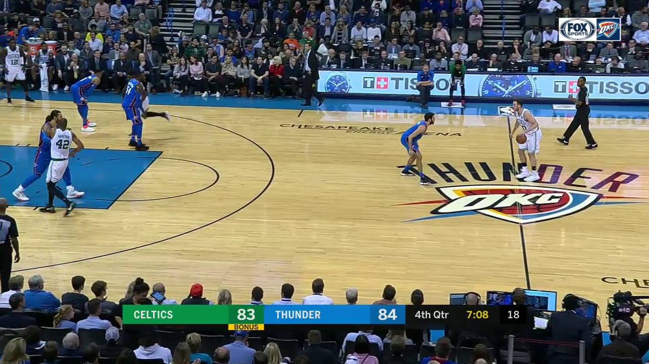 HIGHLIGHTS: Steven Adams cleans up the paint on defense | Boston Celtics at OKC Thunder