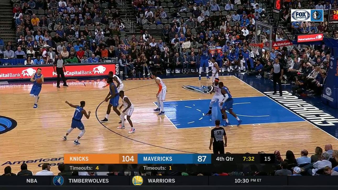 HIGHLIGHTS: Dennis Smith Jr. hits a three in the 4th | NY Knicks at Dallas Mavericks