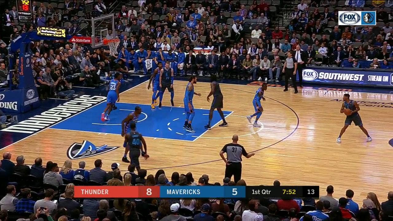 HIGHLIGHTS: Harrison Barnes goes up for the DUNK in the 1st