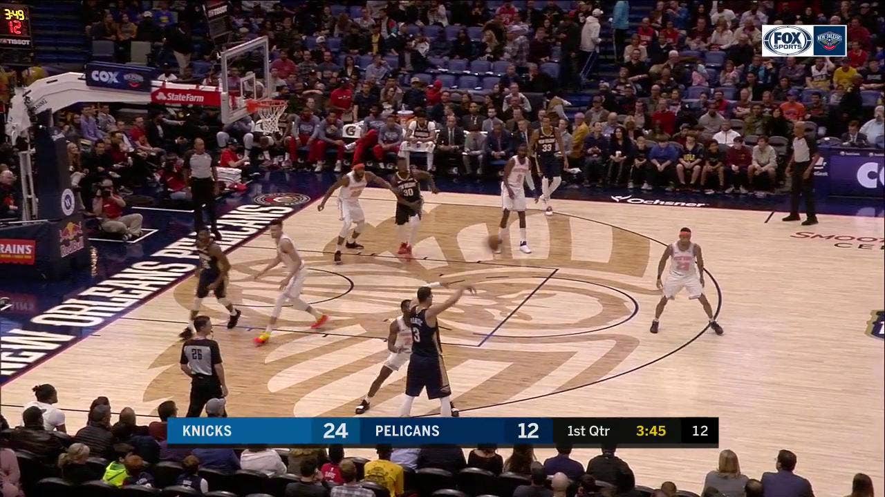 HIGHLIGHTS: Jrue Holiday assist to Julius Randle for the dunk