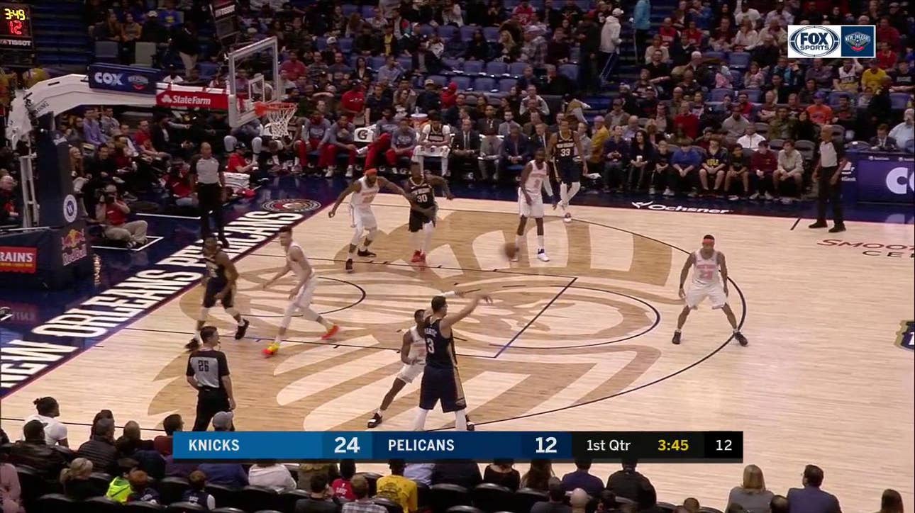 HIGHLIGHTS: Jrue Holiday assist to Julius Randle for the dunk