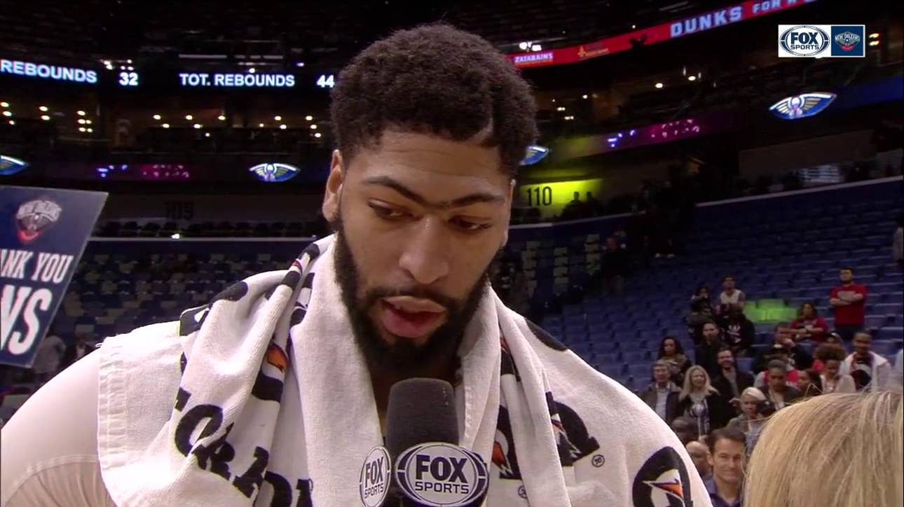 Anthony Davis on defense in comeback win over New York