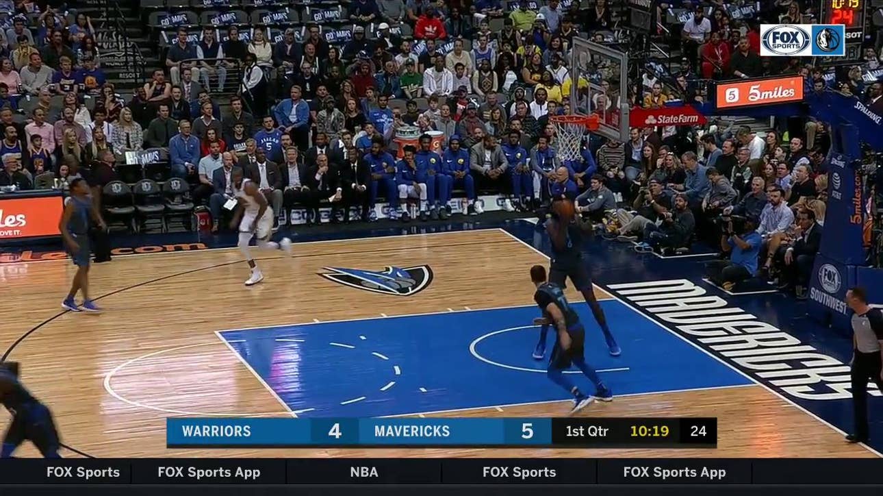 HIGHLIGHTS: Luka Doncic with a THREE early in transition