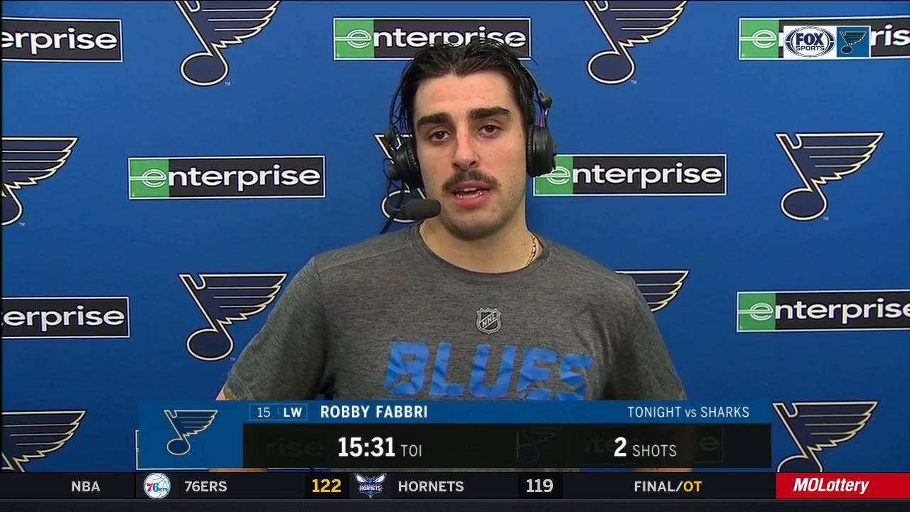 Fabbri: Blues 'dug ourselves too big of a hole' in second period against Sharks