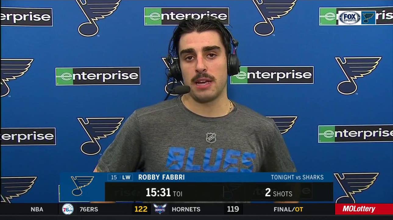 Fabbri: Blues 'dug ourselves too big of a hole' in second period against Sharks