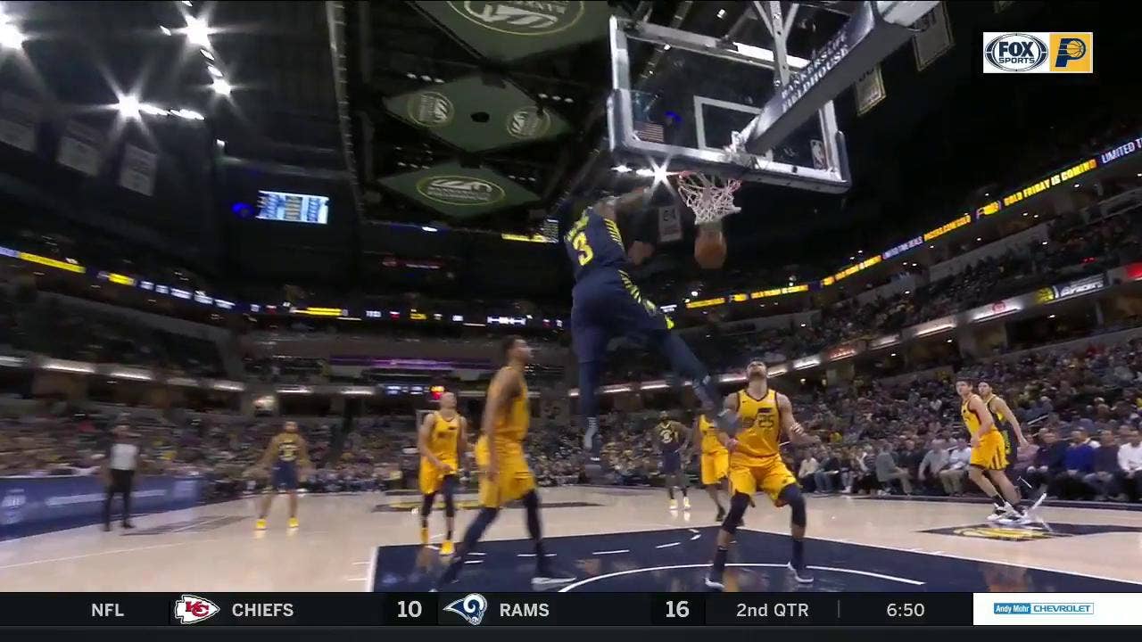 WATCH: Holiday makes another statement in Pacers' win over Jazz