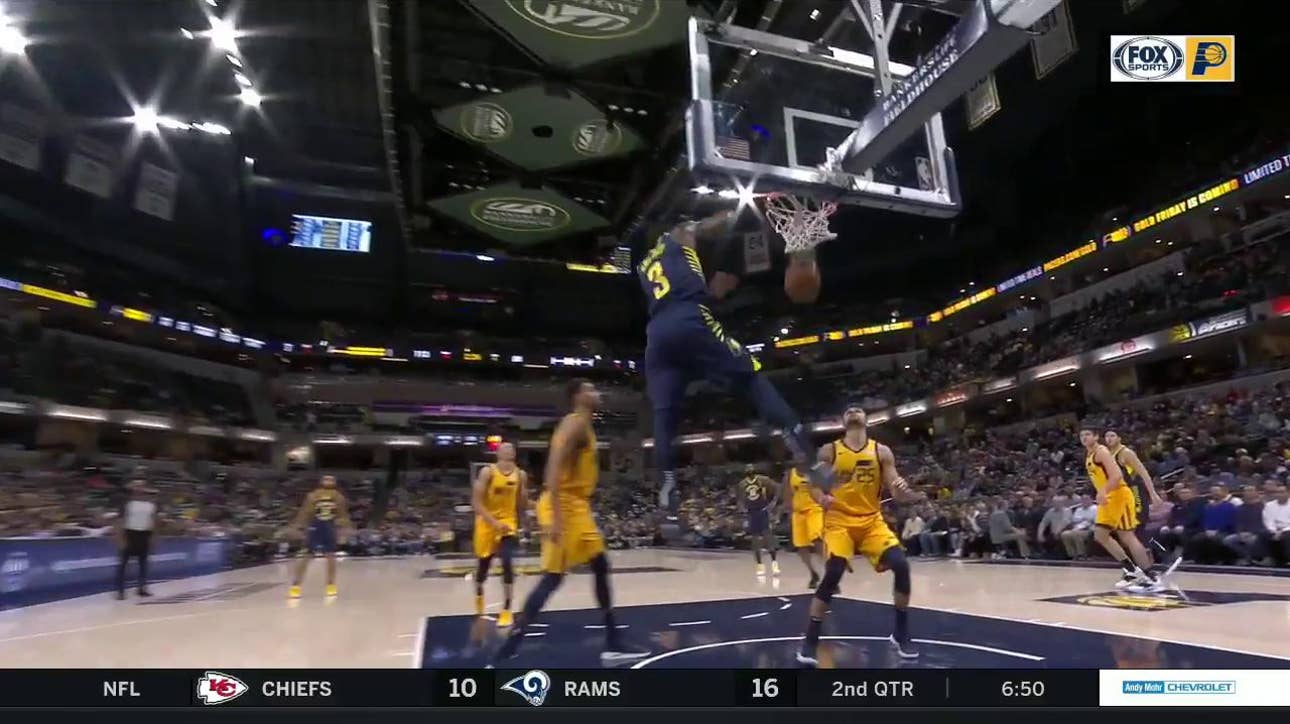 WATCH: Holiday makes another statement in Pacers' win over Jazz