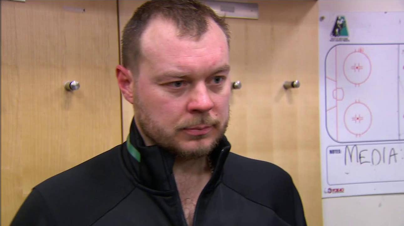 Anton Khudobin on taking over for Ben Bishop