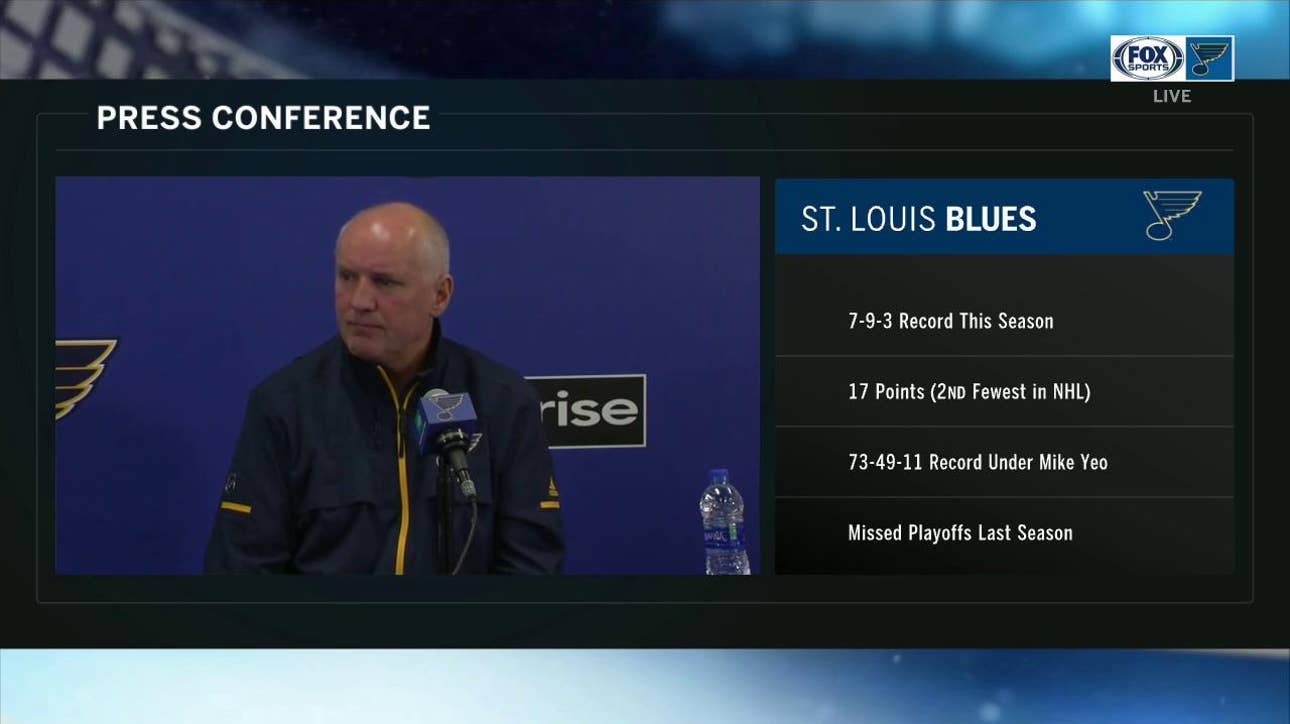 Blues' Armstrong on Jake Allen's play