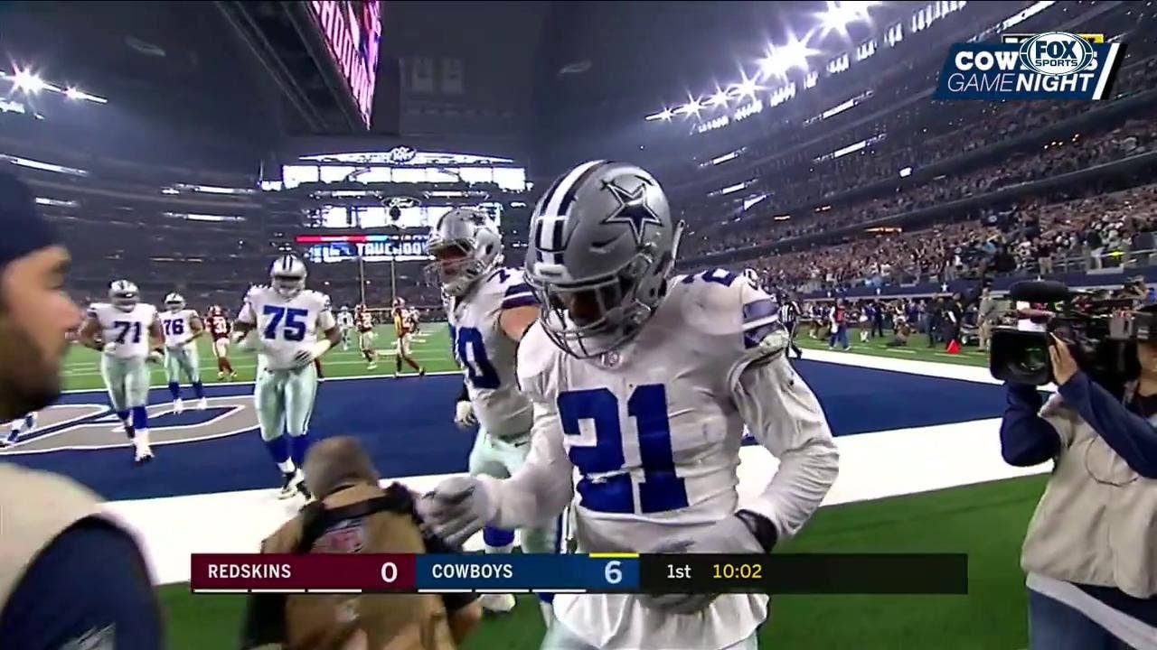 WATCH: Ezekiel Elliott Donates $21 After TD Run | Cowboys Game Night