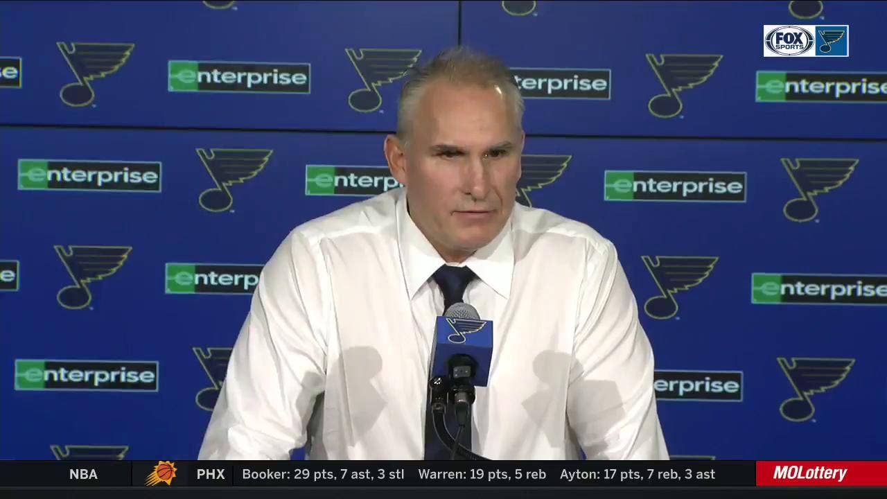 Craig Berube on first win as Blues interim coach