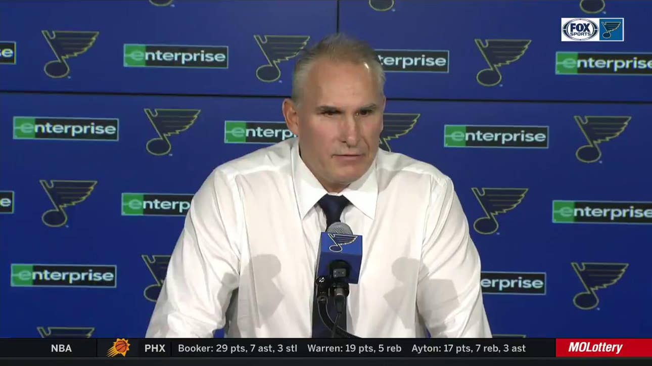 Craig Berube on first win as Blues interim coach
