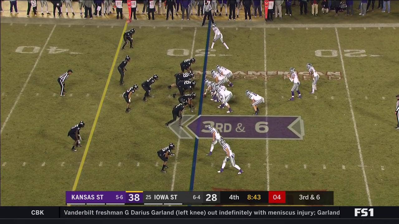 WATCH: Thompson fumbles, Mike Rose of Iowa State recovers, returns for 21-yard TOUCHDOWN