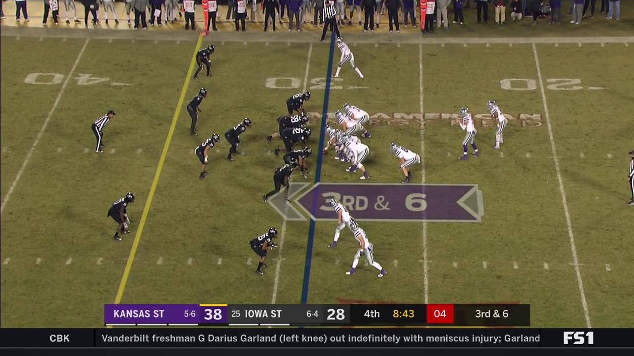 WATCH: Thompson fumbles, Mike Rose of Iowa State recovers, returns for 21-yard TOUCHDOWN