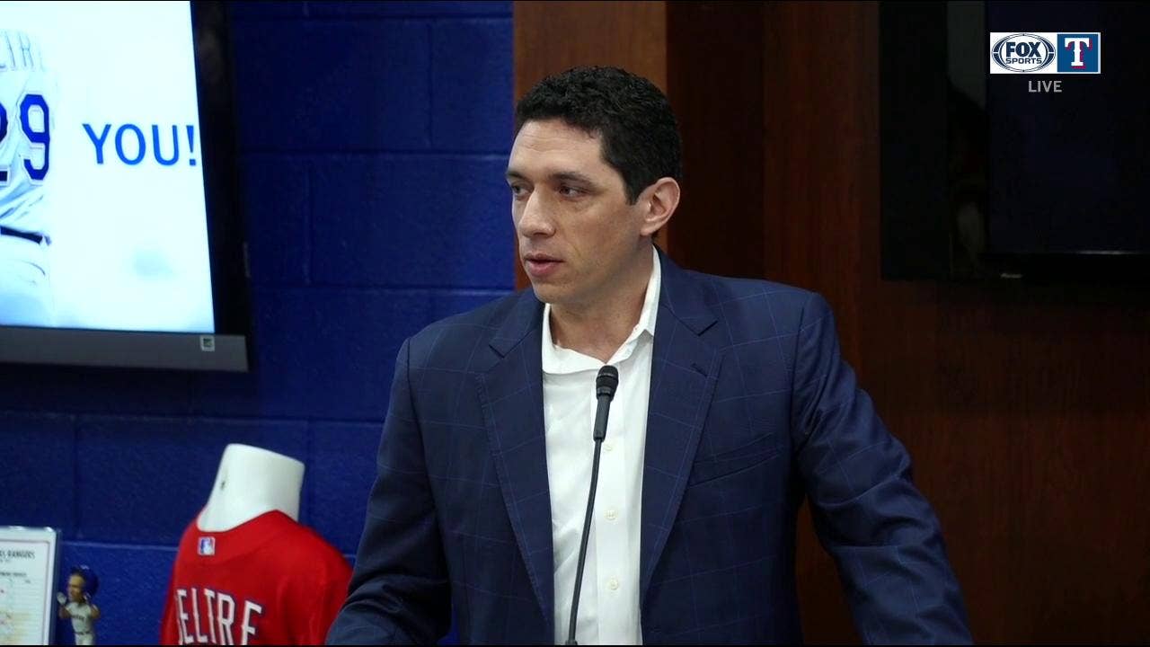 Jon Daniels: 'Humbled That Adrian Beltre is Retiring as a Ranger' | Beltre Retirement Press Conference