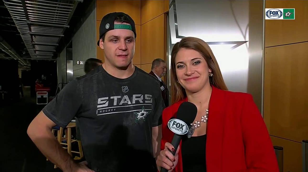 Mattias Janmark on getting the win over Edmonton