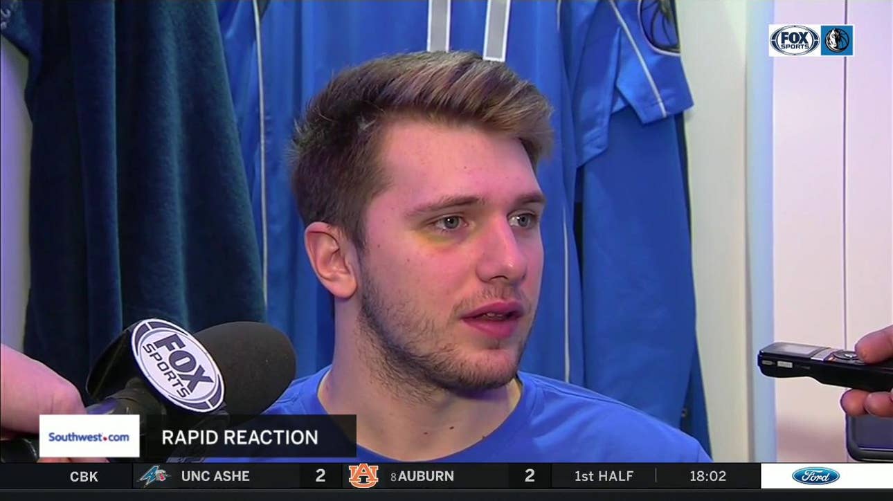 Luka Doncic on being named Rookie of The Month | Mavs Live