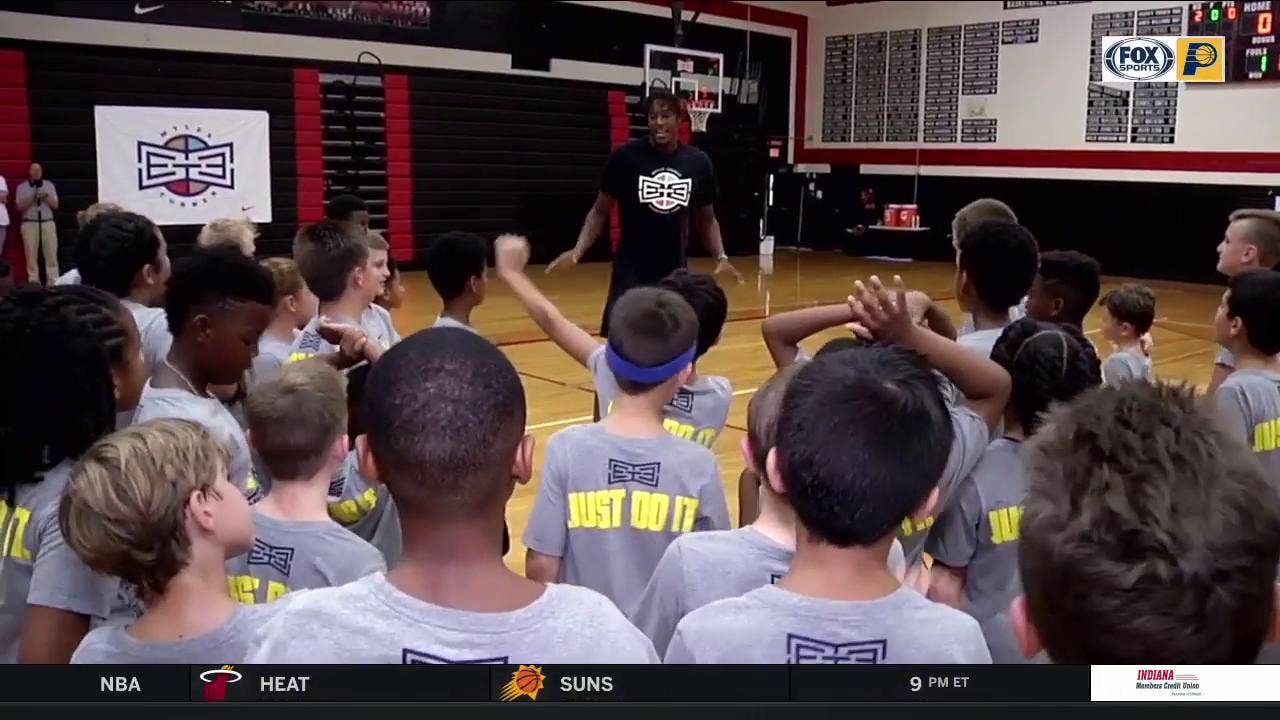 Myles Turner hosts youth basketball camp at Trinity High School