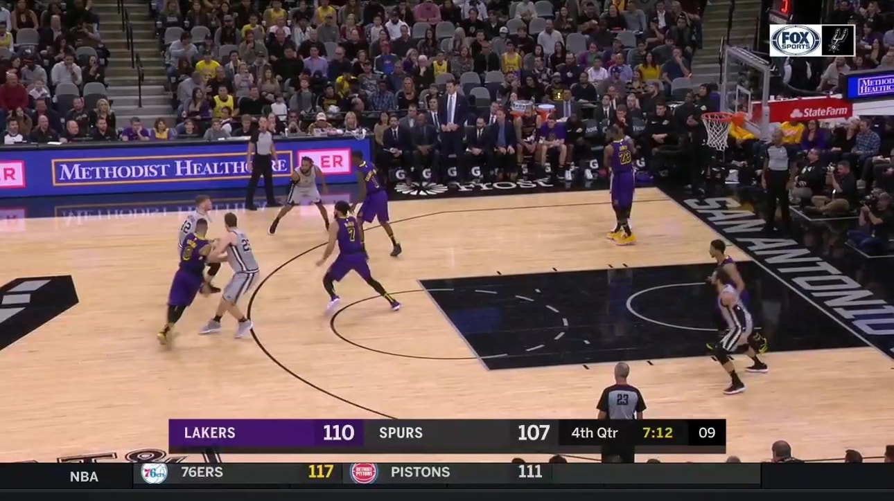 HIGHLIGHTS: Jakob Poeltl with the Rebound and Big Finish