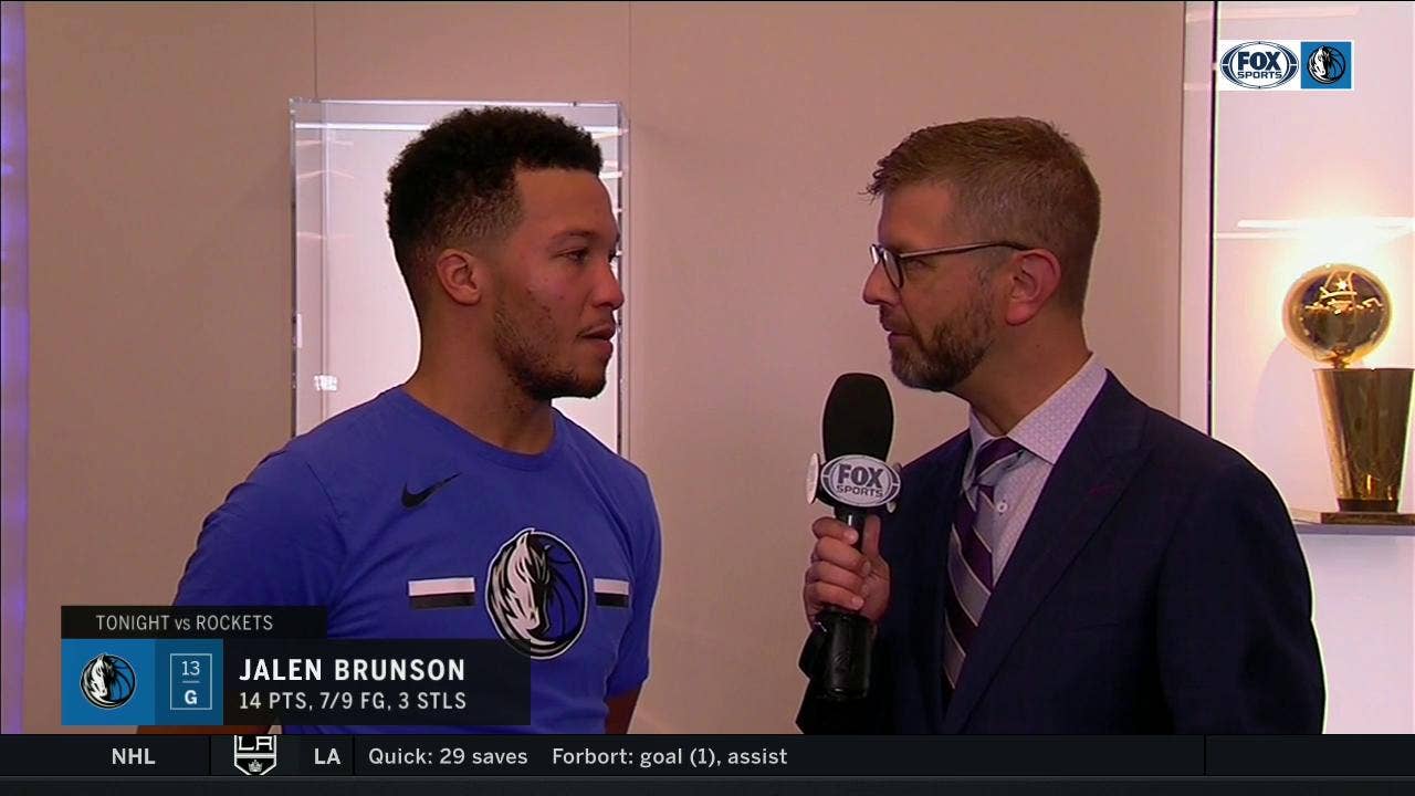 Jalen Brunson got the start in the win over Houston