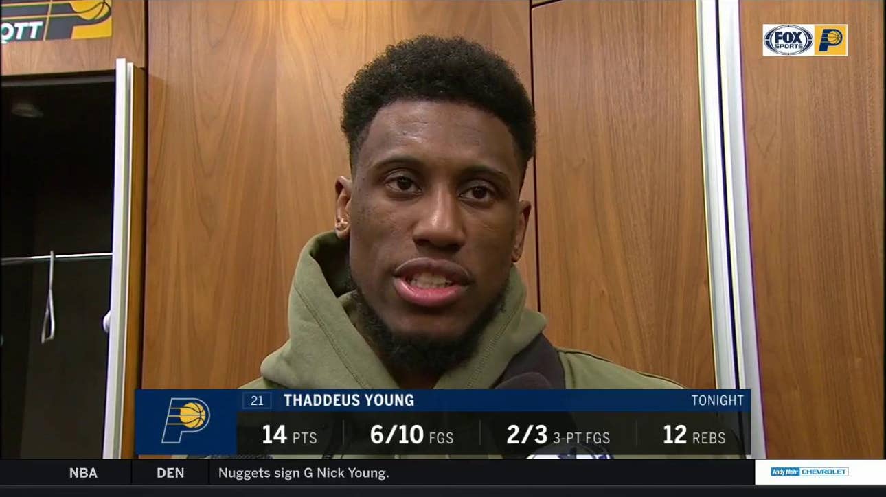 Young on Oladipo's presence on the bench: 'He's still a voice'