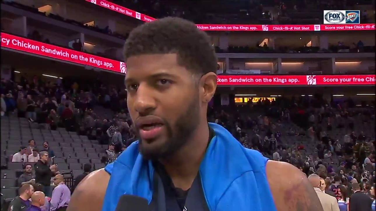 Paul George on OKC's hot offensive night, win over Sacramento