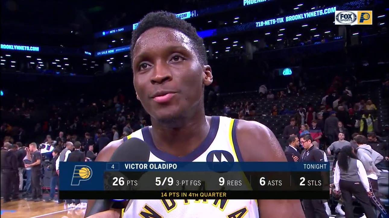 Oladipo after a clutch win over Nets: 'I want to be the leader'