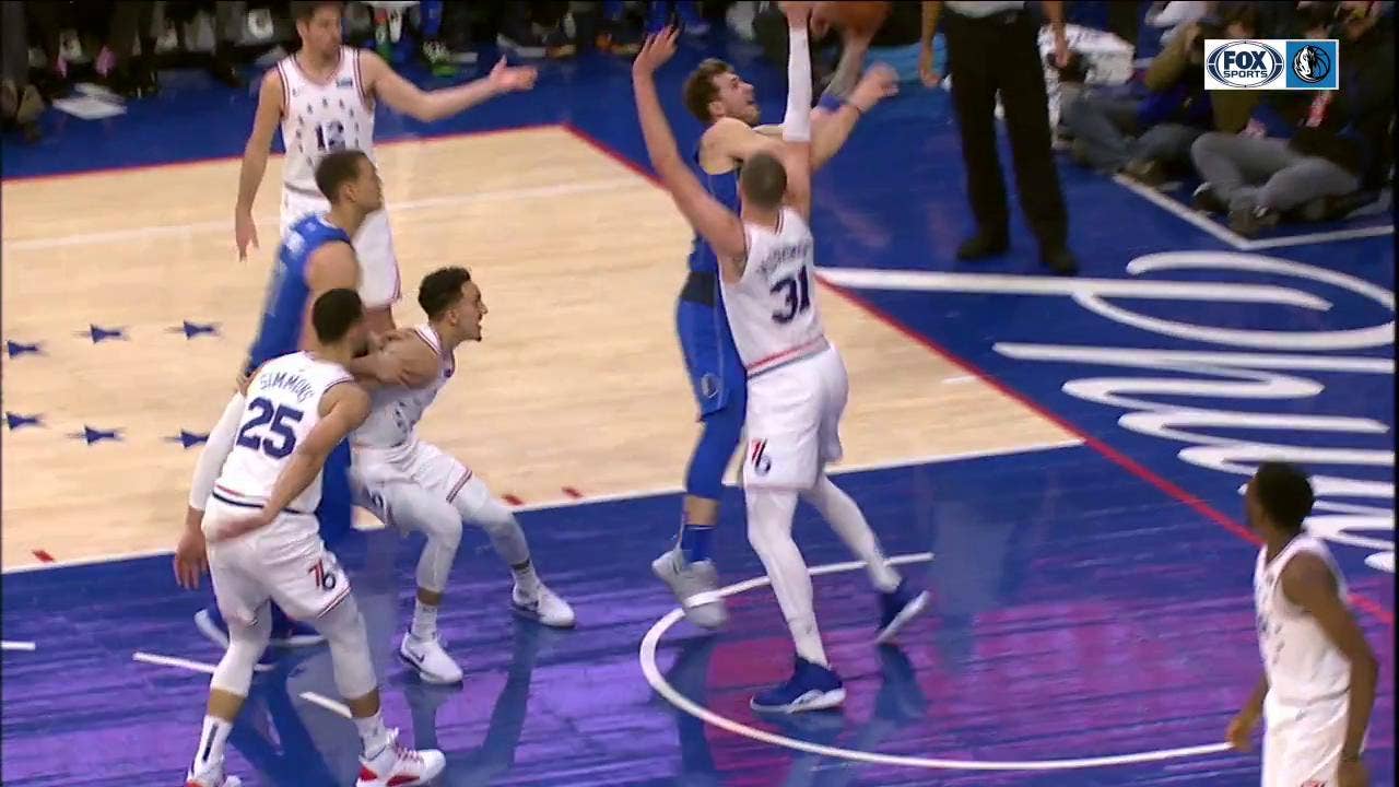 HIGHLIGHTS: Luka Doncic checks on Camera Man after falling on him