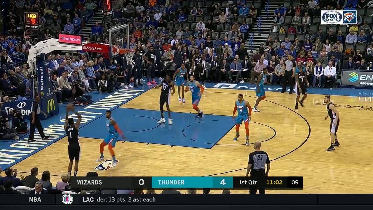 HIGHLIGHTS: Paul George finds his way through for the Dunk