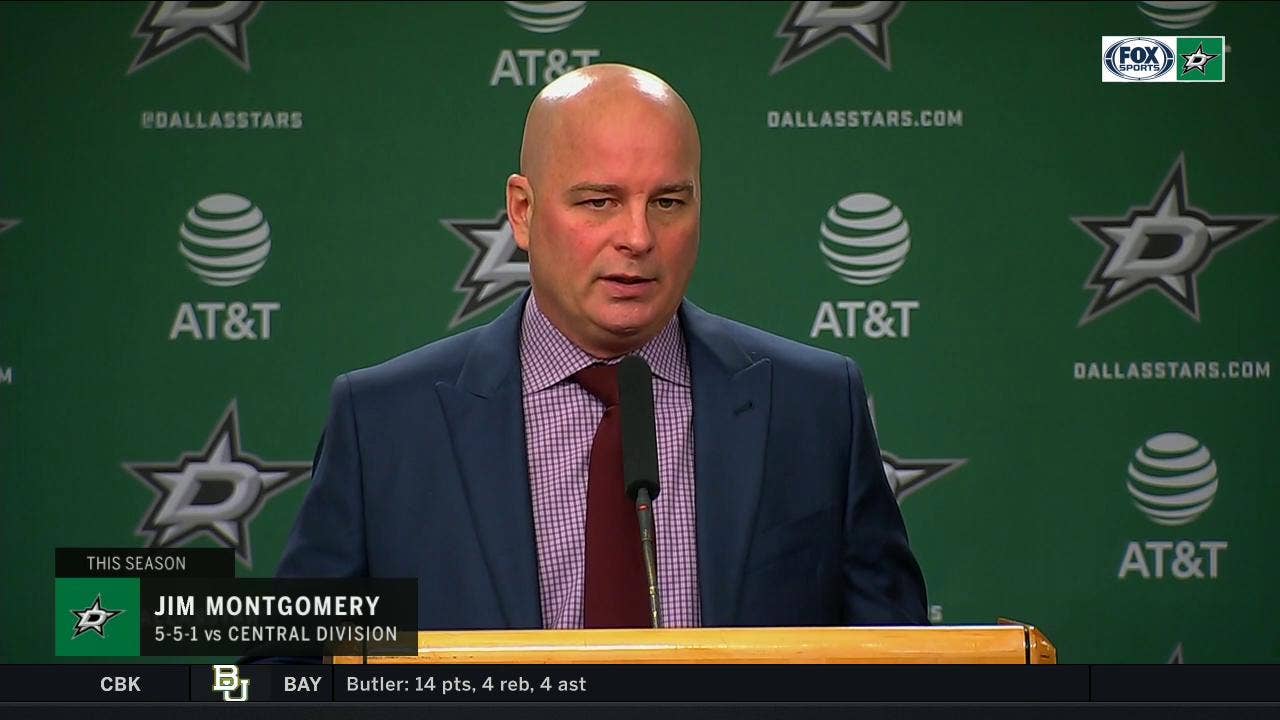 Jim Montgomery on loss to the Blues