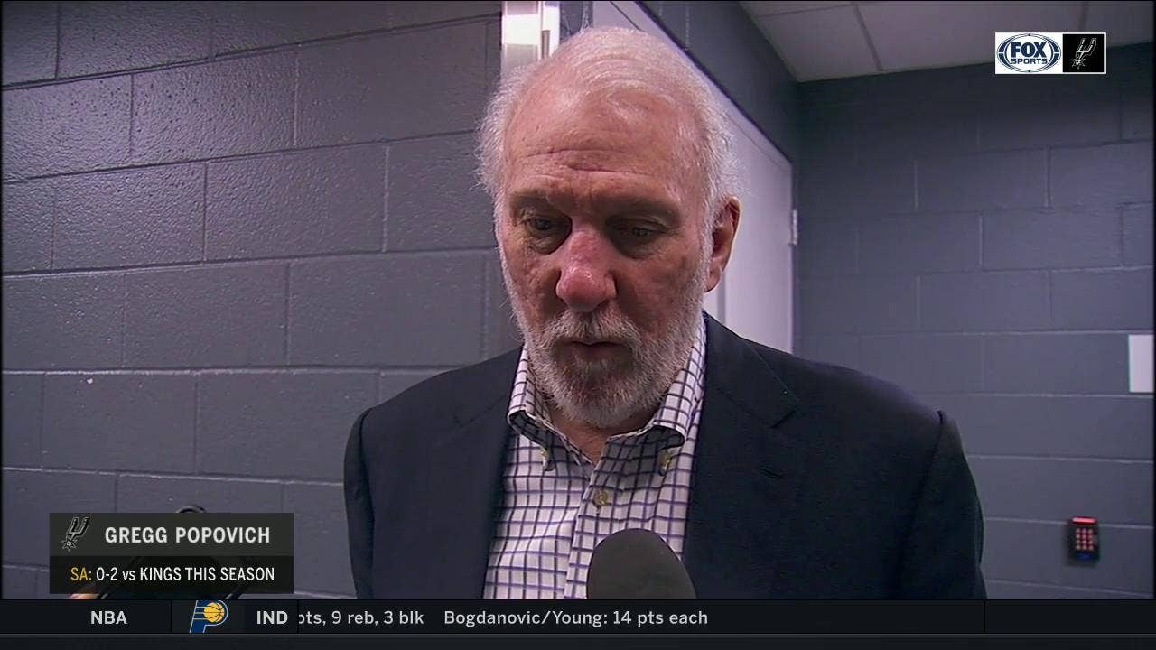 Gregg Popovich talks 127-112 loss to Sacramento