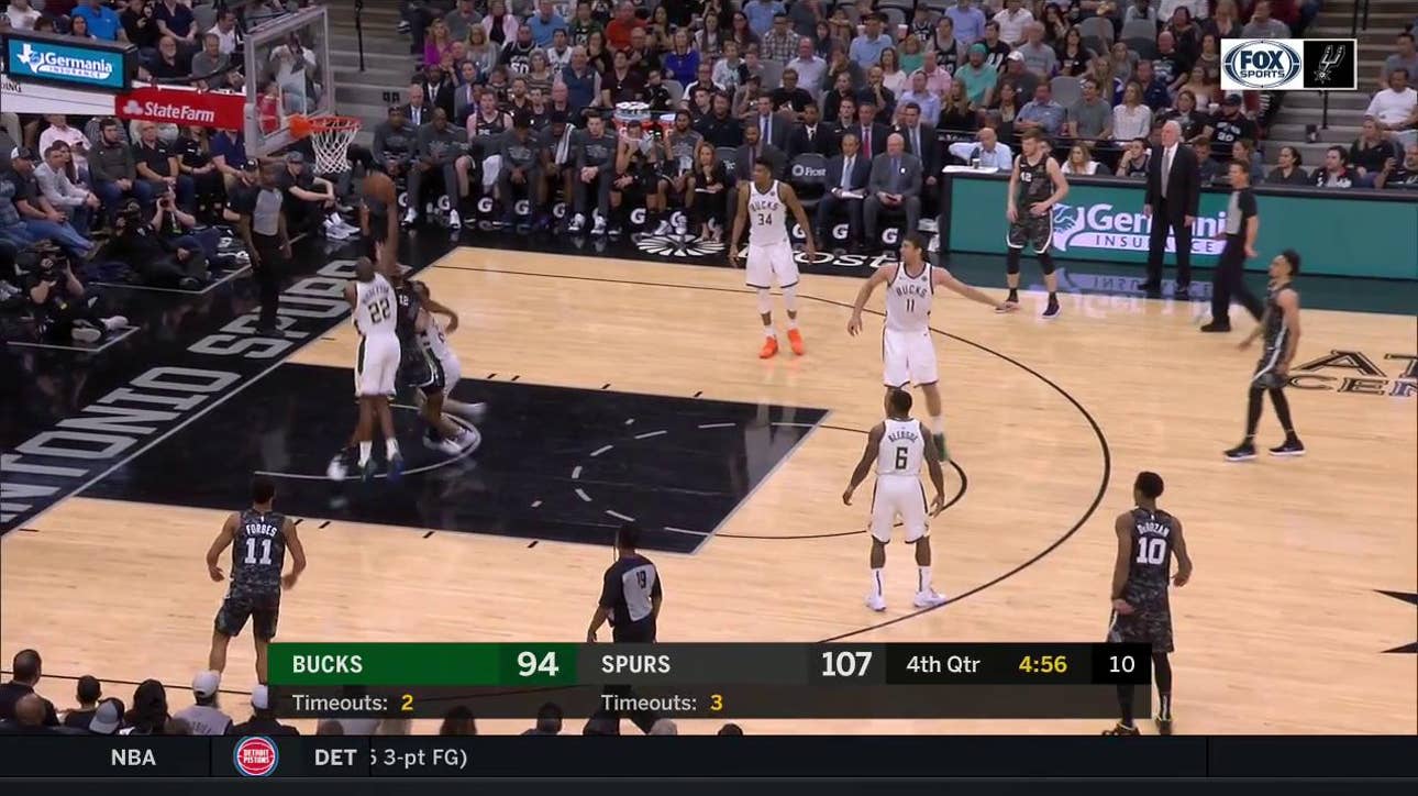 HIGHLIGHTS: Bryn Forbes in the Paint gets Three the Hard Way