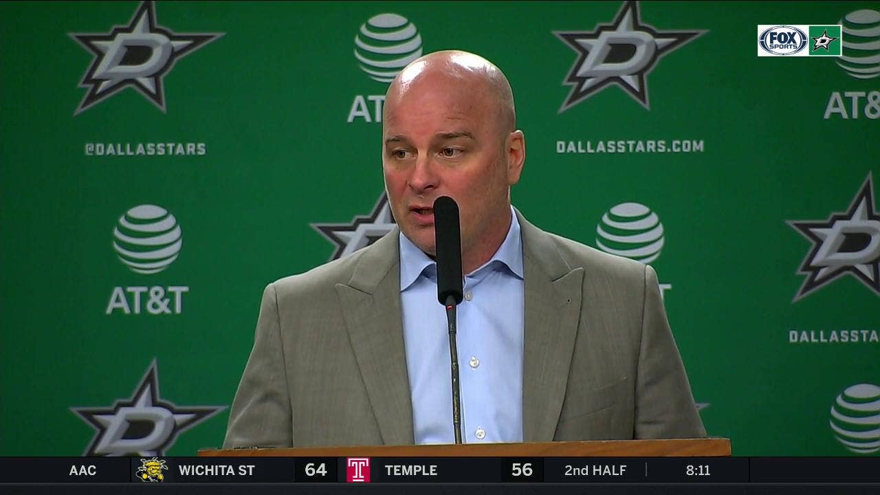 Jim Montgomery on the tough Stars loss to the Golden Knights