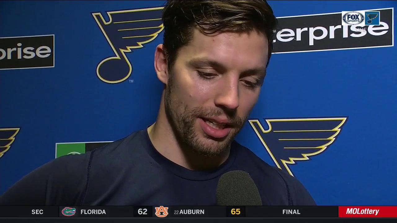 Perron emotional in his return to Blues: 'I was just really excited'