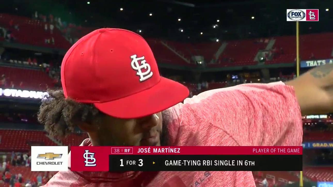 José Martínez after Cardinals cool off the Dodgers: 'It's always good'
