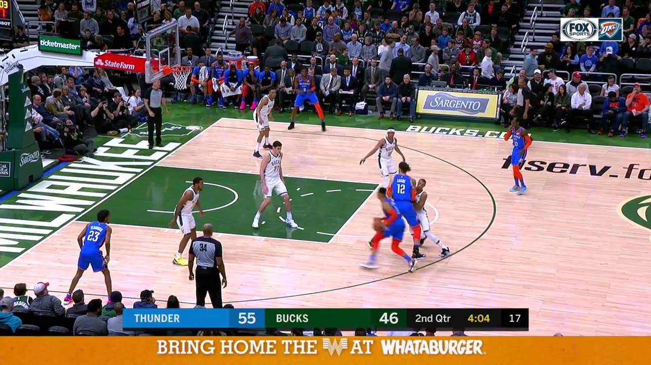 HIGHLIGHTS: Russell Westbrook finds Steven Adams