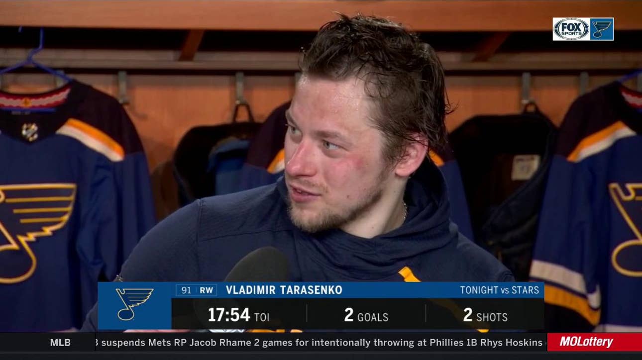 Tarasenko: Fabbri's goal against Stars was a 'really emotional moment'