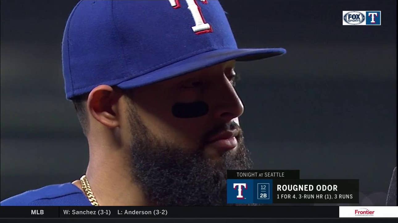 Rougned Odor talks about Rangers Win in Seattle