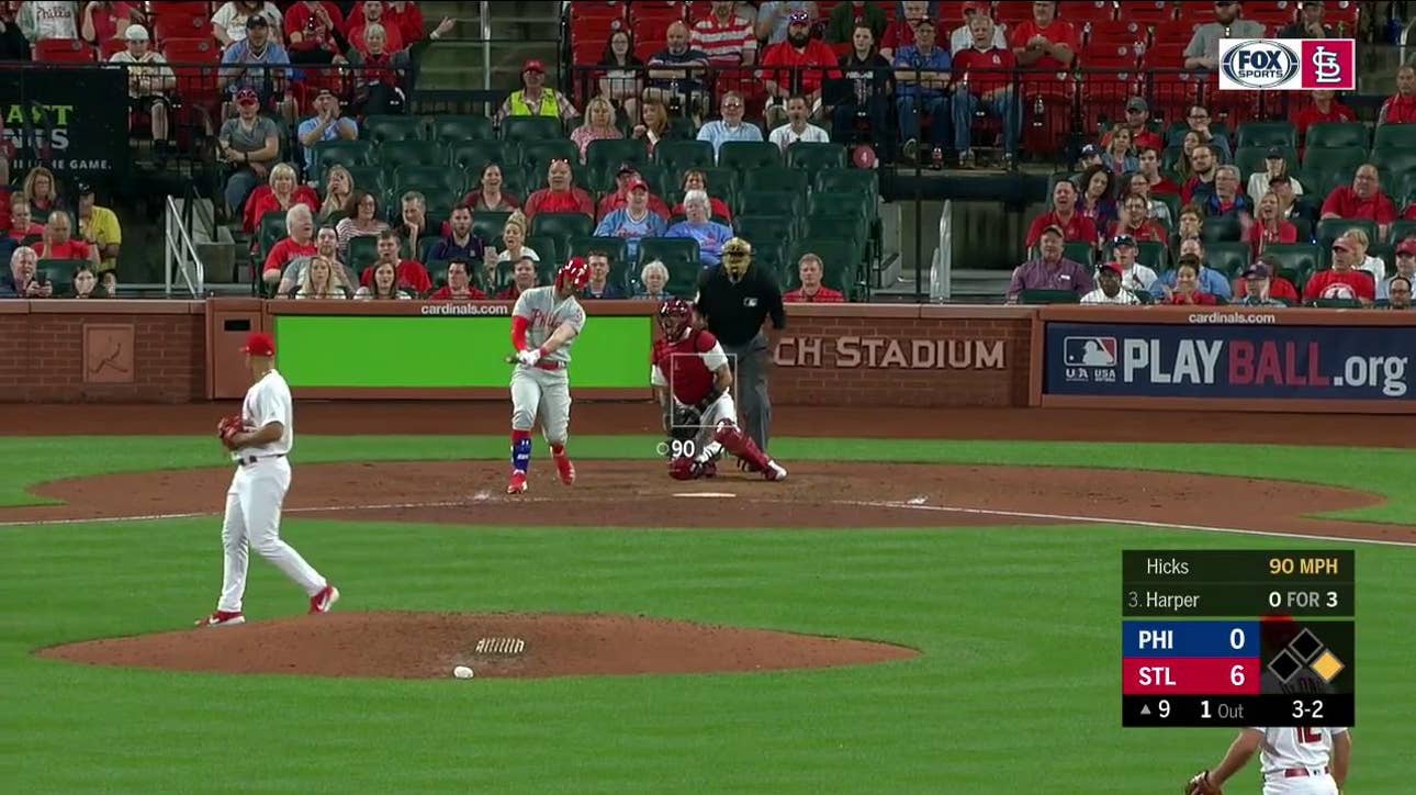 WATCH: Hicks strikes out Harper with a sick slider