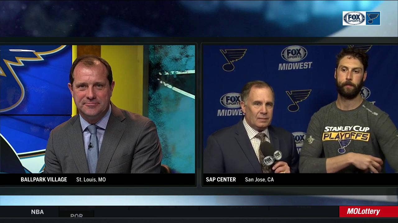 Bortuzzo on game-winner: 'I found a way to sneak in...and put it home'