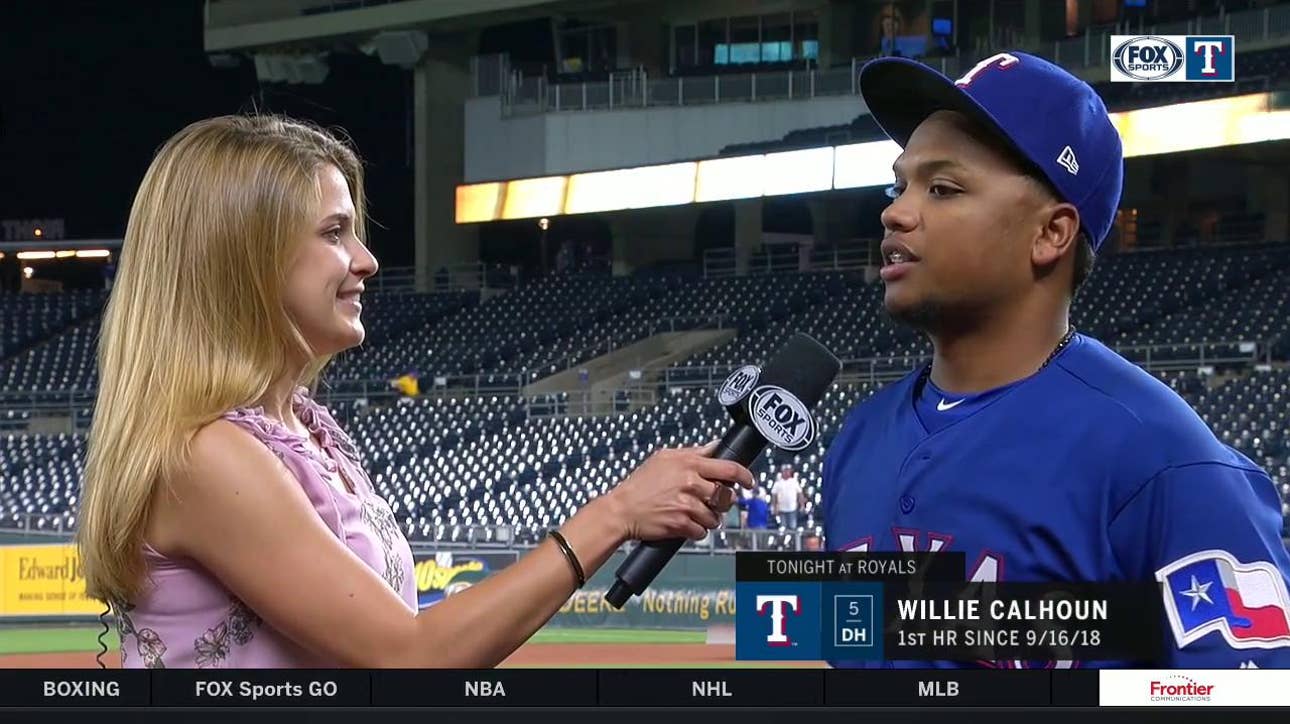 Willie Calhoun returns, has 2-Run HR in Win over Royals