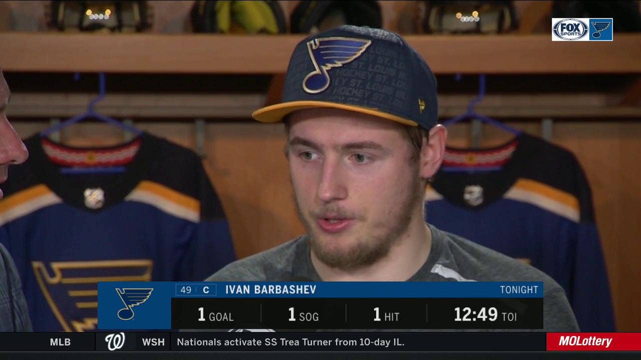 Ivan Barbashev says it's 'really simple' to play with Alexander Steen