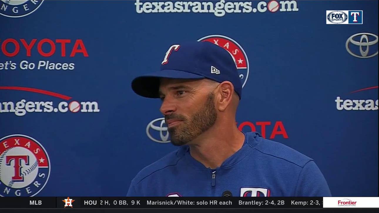 Chris Woodward talks Minor's Start vs. Mariners, Rangers Win