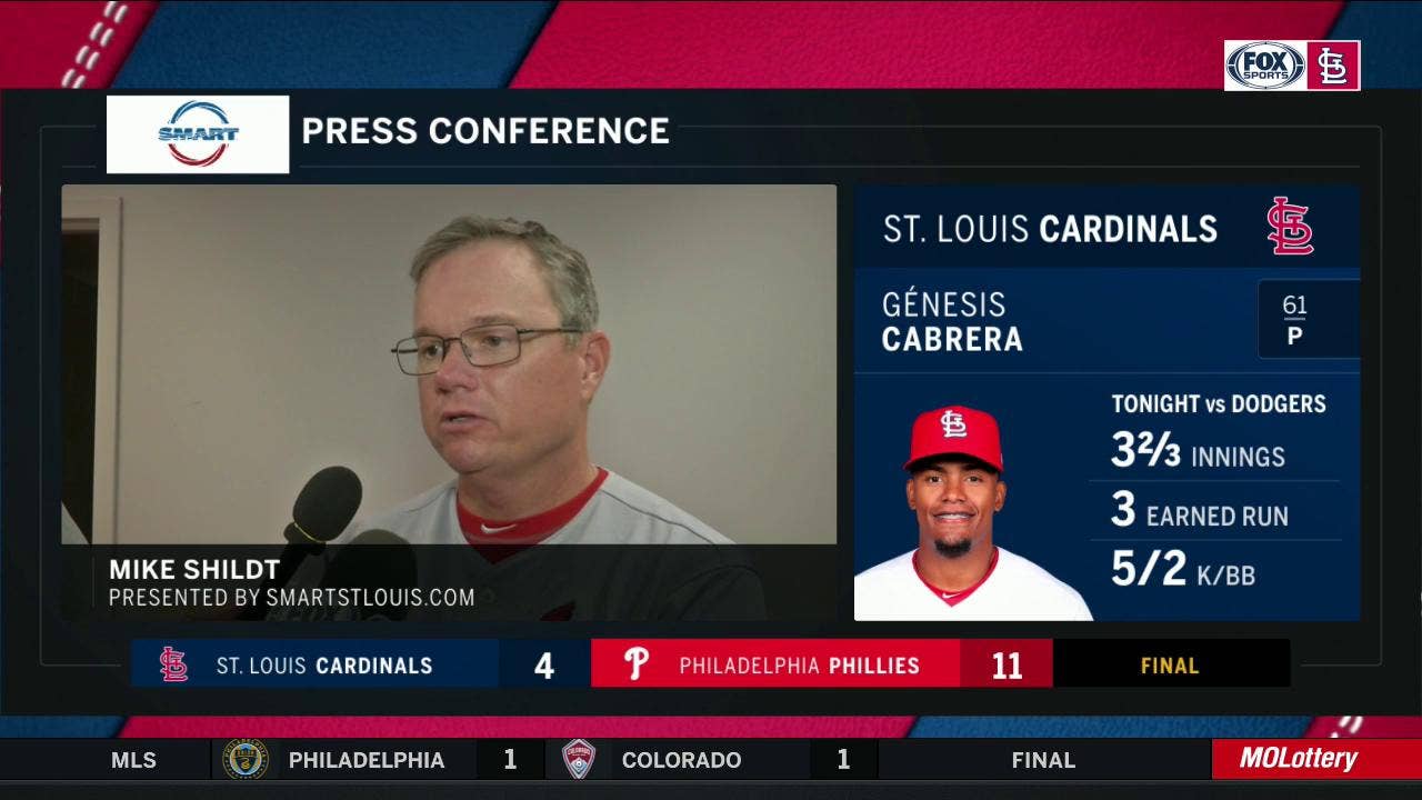 Shildt on Cabrera's debut: 'I was pleased with the way he competed'