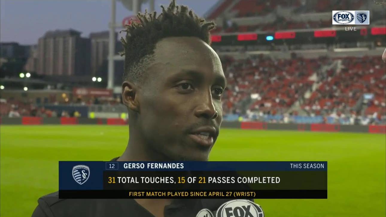 Gerso: 'It feels really good to be back'