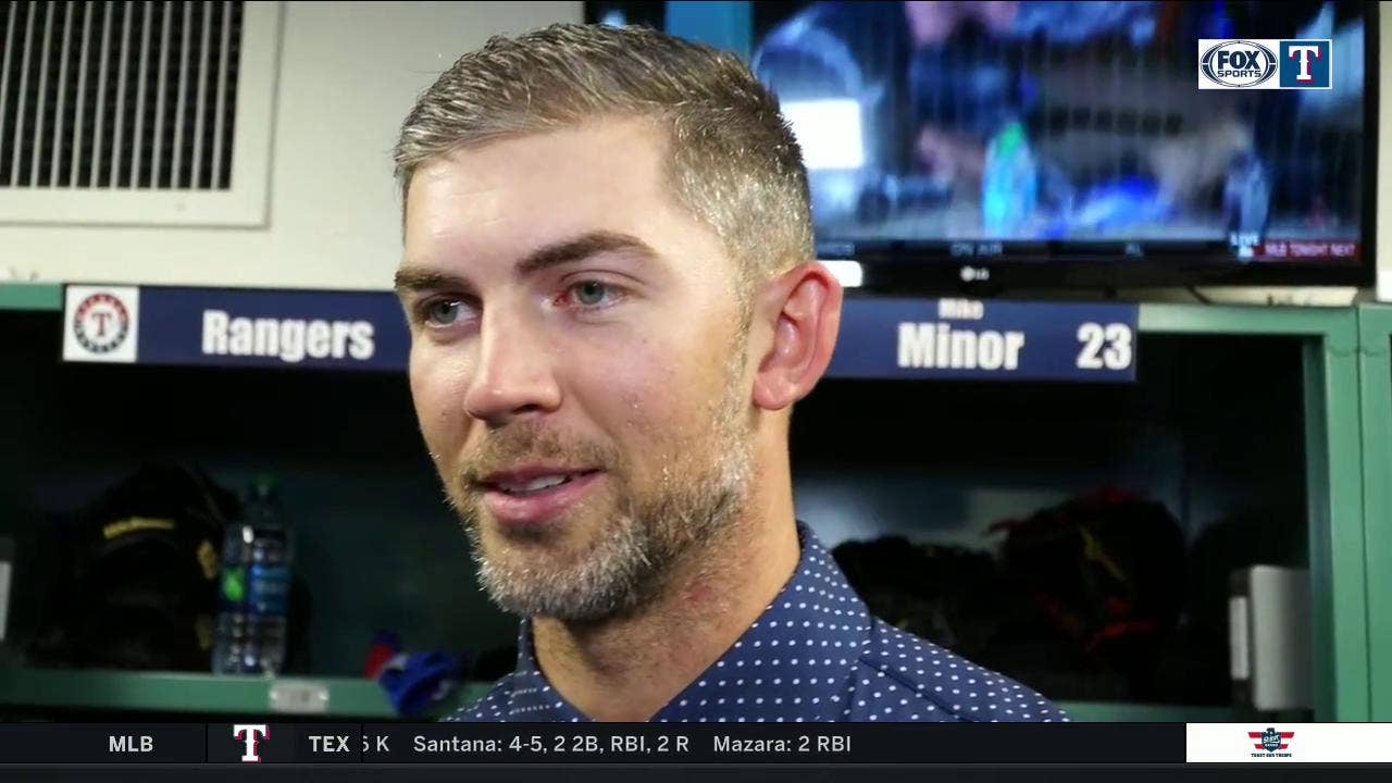 Mike Minor discusses great start despite not having his 'best stuff' | Rangers Live