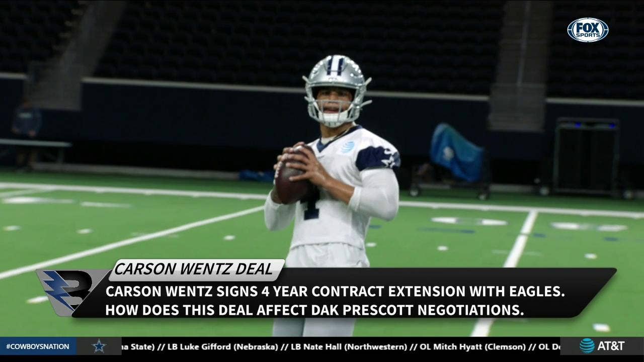 Carson Wentz Deal Affecting Dak Prescott | The Blitz: Dallas Cowboys Report