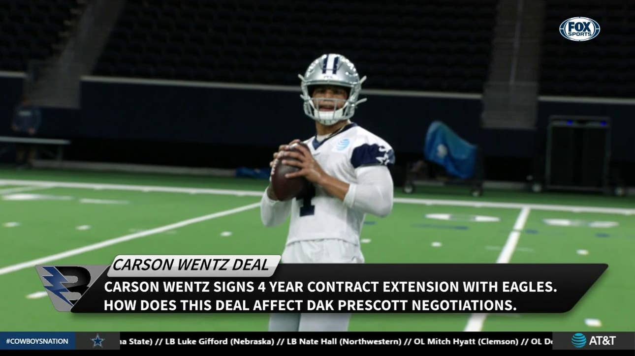 Carson Wentz Deal Affecting Dak Prescott | The Blitz: Dallas Cowboys Report